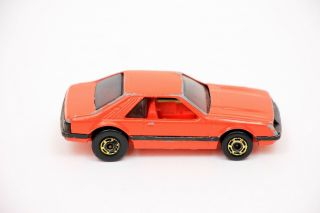 RARE Vintage Hot Wheels AURIMAT Mexico Turbo Mustang Red w/ Red Interior 3