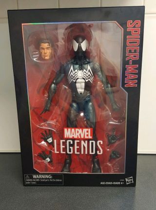 Spider - Man (black Suit Symbiote) 12 Inch Marvel Legends Series Hasbro 2017