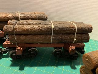 Bachmann 98490 Big Haulers G Scale Skeleton Car With Logs No Box 4