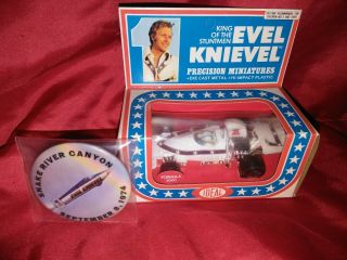Evel Knievel Ideal Precision Miniatures Diecast Formula 5000 Car W/free Pin