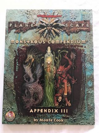 Ad,  D Planescape Monstrous Compendium Appendix 3 - 2635