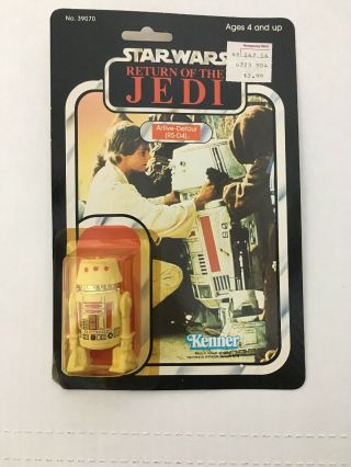 Star Wars R5 - D4 77a Card Back Moc Rotj Return Of The Jedi Kenner 1983