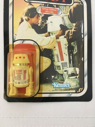 Star Wars R5 - D4 77A Card Back MOC ROTJ Return of the Jedi Kenner 1983 3
