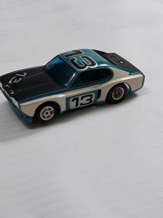 Aurora G - Plus Capri Ho Slot Car White With Blue Roof And Black Hood And Trunk Vg
