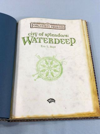 Dungeons & Dragons Forgotten Realms City of Splendors : Waterdeep Handbook 6