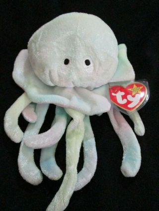 Ty Beanie Baby Goochy The Jellyfish Dob November 18,  1998 Mwmt