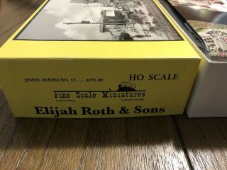 Fine Scale Miniatures Ho Scale Model Train Building Kit Elijah Roth & Sons 13