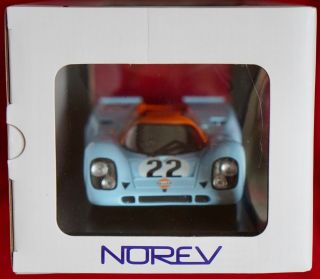 Norev 1:18 Gulf Porsche 917K 24h Le Mans 1970 22 - 1 of 1000 7