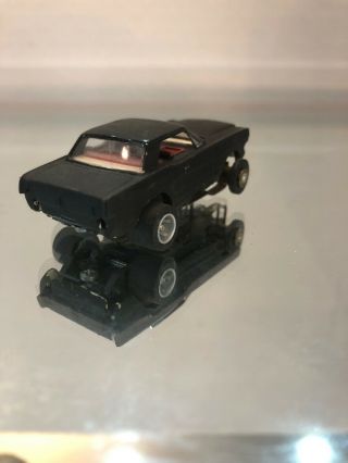 Vintage Aurora HO Scale Slot Car Customized Black Mustang 4