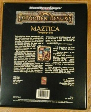 Maztica Campaign Set for AD&D 2nd Edition - signed by one of the designers 2