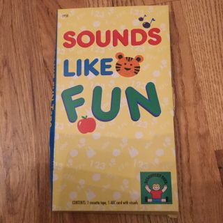 Sounds Like Fun Cassette Abc Card With Visuals Learning Discover Toys Vintage