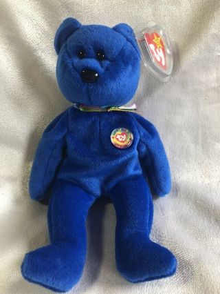 Ty Beanie Baby Bear - Clubby 1998 - Retired