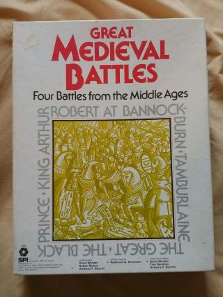 Great Medieval Battles:four Battles From The Middle Ages By Spi - Some Not Punched