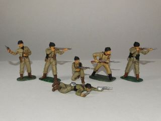 British Commandos Ww2 54mm Pro Painted Plastic Set Of 6