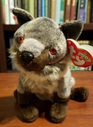 [used] Ty Beanie Baby - " Howl The Wolf " - 5/23/2000
