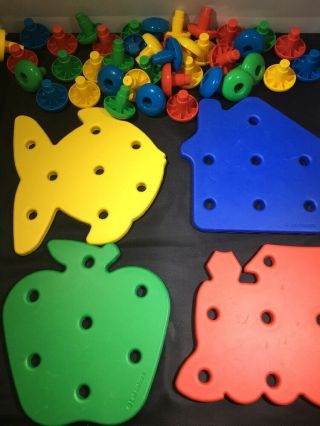 Preschool Foam Peg Boards Set