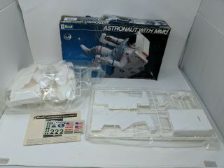 Revell Astronaut With Mmu Model Kit 4731 1/8 Scale Vtg 80s 1985 Complete Open