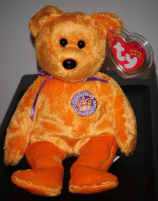 Ty Beanie Baby Celebrations The Bear 8.  5 " (canada Exclusive Tag Version) Mwmt