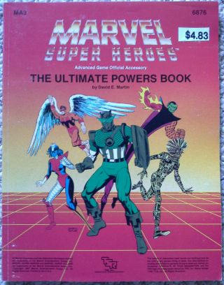 Ma3 - The Ultimate Powers Book - Marvel Heroes - Msh Tsr