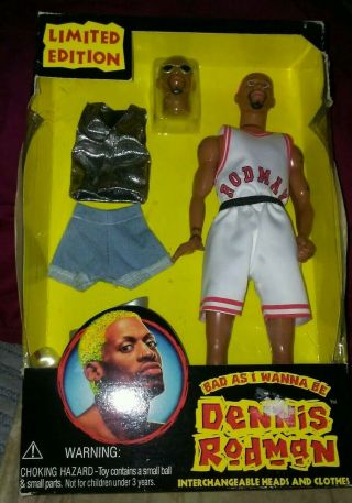 Street Players Chicago Bulls Dennis Rodman Bad As I Wanna Be Nba 12 " Figure