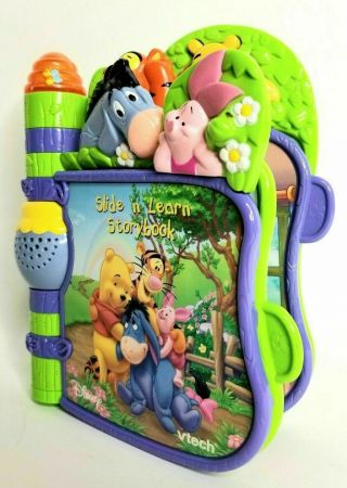 VTech Winnie the Pooh Slide n Learn Storybook Interactive Talking Singing Book 3
