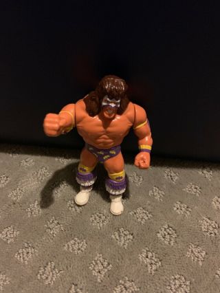 Wwf Hasbro Ultimate Warrior Purple Trunks Loose Wrestling Action Figure Wwe