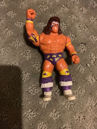 WWF Hasbro Ultimate Warrior Purple Trunks Loose Wrestling Action Figure WWE 3
