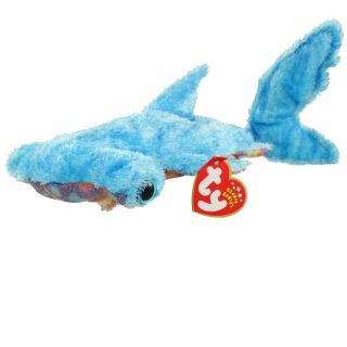 Ty Beanie Baby - Sledge The Hammerhead Shark (9 Inch) - Mwmts Stuffed Animal Toy