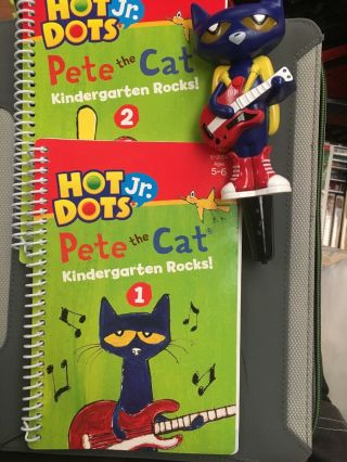 Educational Insights Hot Dots Jr Pete The Cat - Your & 2 Books Kindergarten Rocks