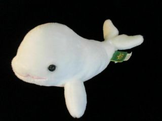 Wild Republic White Beluga Whale Plush Stuffed Animal Ocean Fish Sea Toy Doll