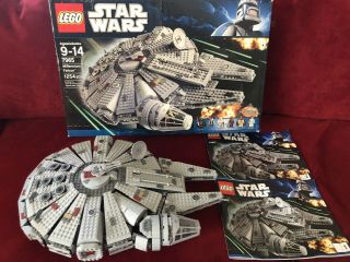 Lego Star Wars Millennium Falcon 7965 100 Complete W/ Box Minifigures Instr