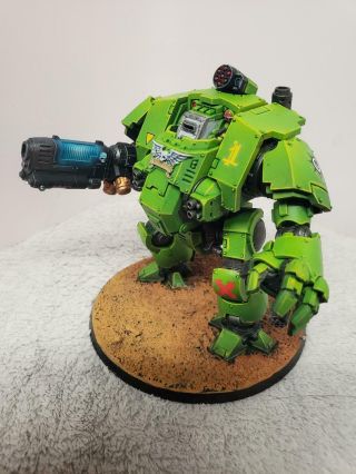 Well Painted Warhammer 40k Army Space Marines Salamander Redemptor Dreadnought