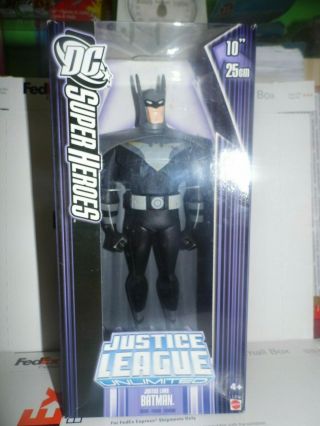 Mattel Justice League Unlimited Justice Lord Batman 10 Inch L3797 Purple Box Nib