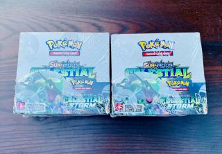Pokemon Celestial Storm Booster Box Factory Two Booster Boxes