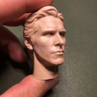 1/6 scale Head Sculpt The best blank BATMAN Bruce Wayne Christian Bale unpainted 2