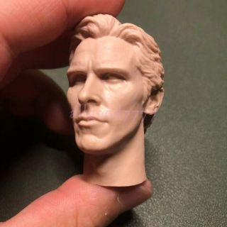 1/6 scale Head Sculpt The best blank BATMAN Bruce Wayne Christian Bale unpainted 3
