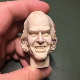 1/6 Scale Shocking Guy The Shining Jack Nicholson Custom Head Sculpt Unpainted