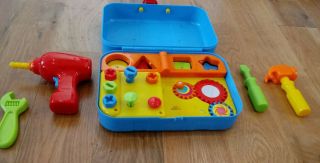 Kidoozie Cool Toys Activity Set - Talking Toolbox With Shape Sorter And Tools