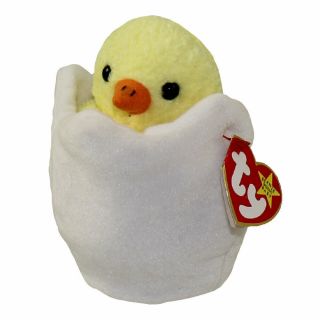 Ty Beanie Baby - Eggbert The Egg & Chick (6 Inch) - Mwmts Stuffed Animal Toy