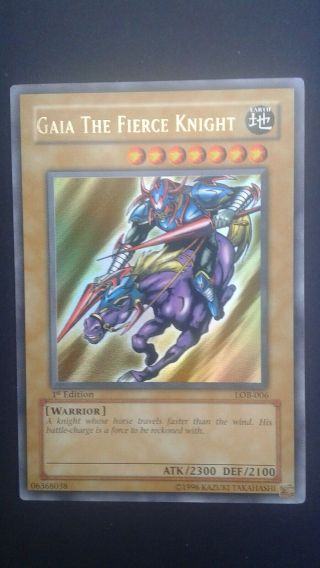 Yugioh Gaia The Fierce Knight - Lob - 006 - 1st Edition - Nm,