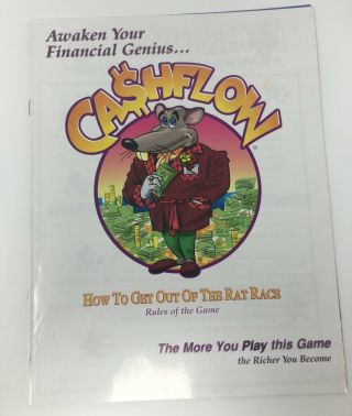 Cashflow 101 Investment Board Game Rich Dad Poor Dad Robert Kiyosaki Complete 7