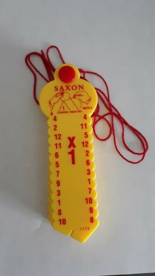 Saxon Math 3: Learning Wrap - Ups Multiplication Set 1 - 10 Yellow Homeschool Aid