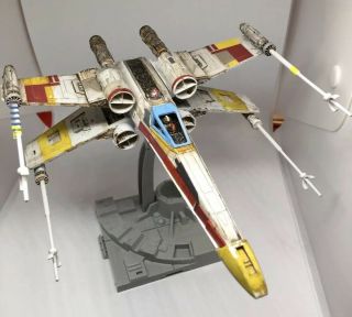 Star Wars Bandai X - Wing Model Kit 1/72 - Built & Painted - Red 2 Wedge Antilles