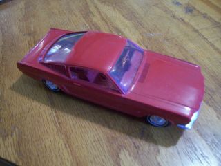 1966 Red Ford Mustang Fastback Plastic Dealer Model Promo Ford 1/24