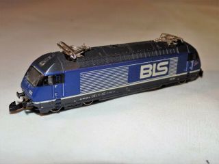 Z Scale Marklin 88448 Bls 465 Series Blue Electric Locomotive Custom Wood Case
