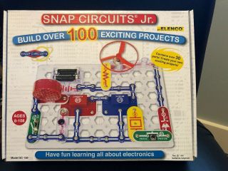 Complete Snap Circuits Jr.  Model Sc - 100 Electronic Building Kit - Elenco