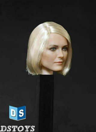 DSTOYS 1/6 Planted Short Hair Female Head Carving Sculpt Model Fit 12  Figure 5