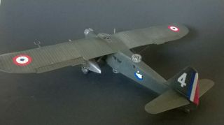 Built 1/72 scale French Twin Engine Aircraft Potez 540 6