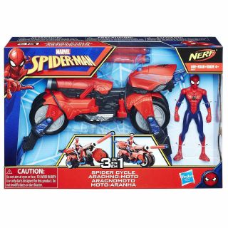 Marvel Spider - Man 3 - In - 1 Spider Cycle With Spider - Man Figure