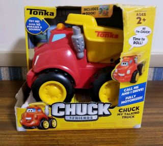 Tonka Chuck And Friends Chuck My Talking Truck With Book 40 Phrases & Sounds